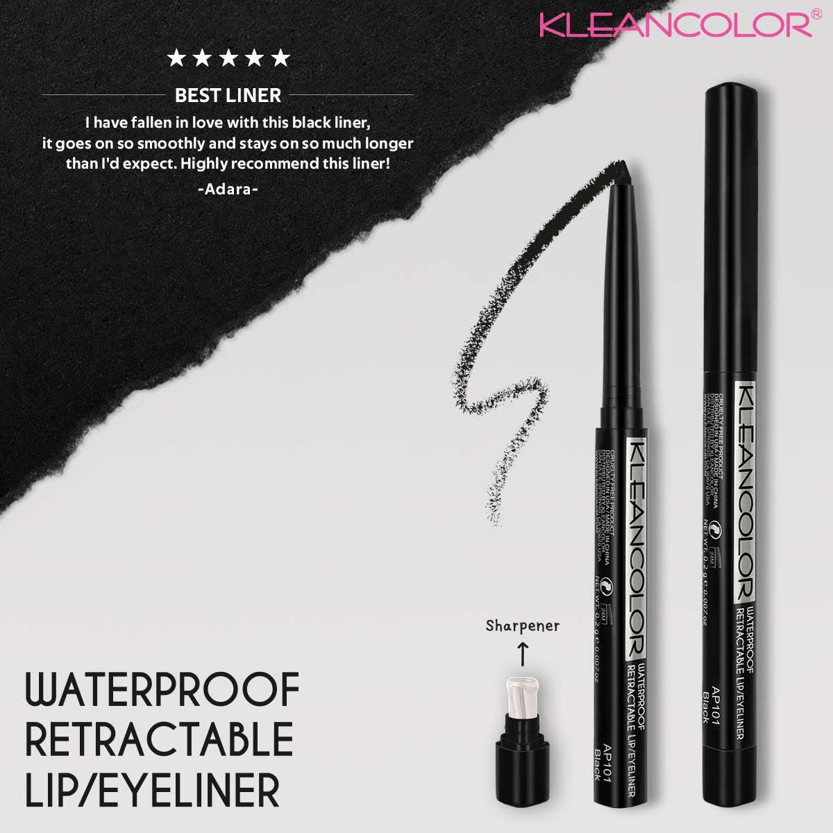 LÁPIZ RETRÁCTIL DE LABIOS Y OJOS RESISTENTE AL AGUA