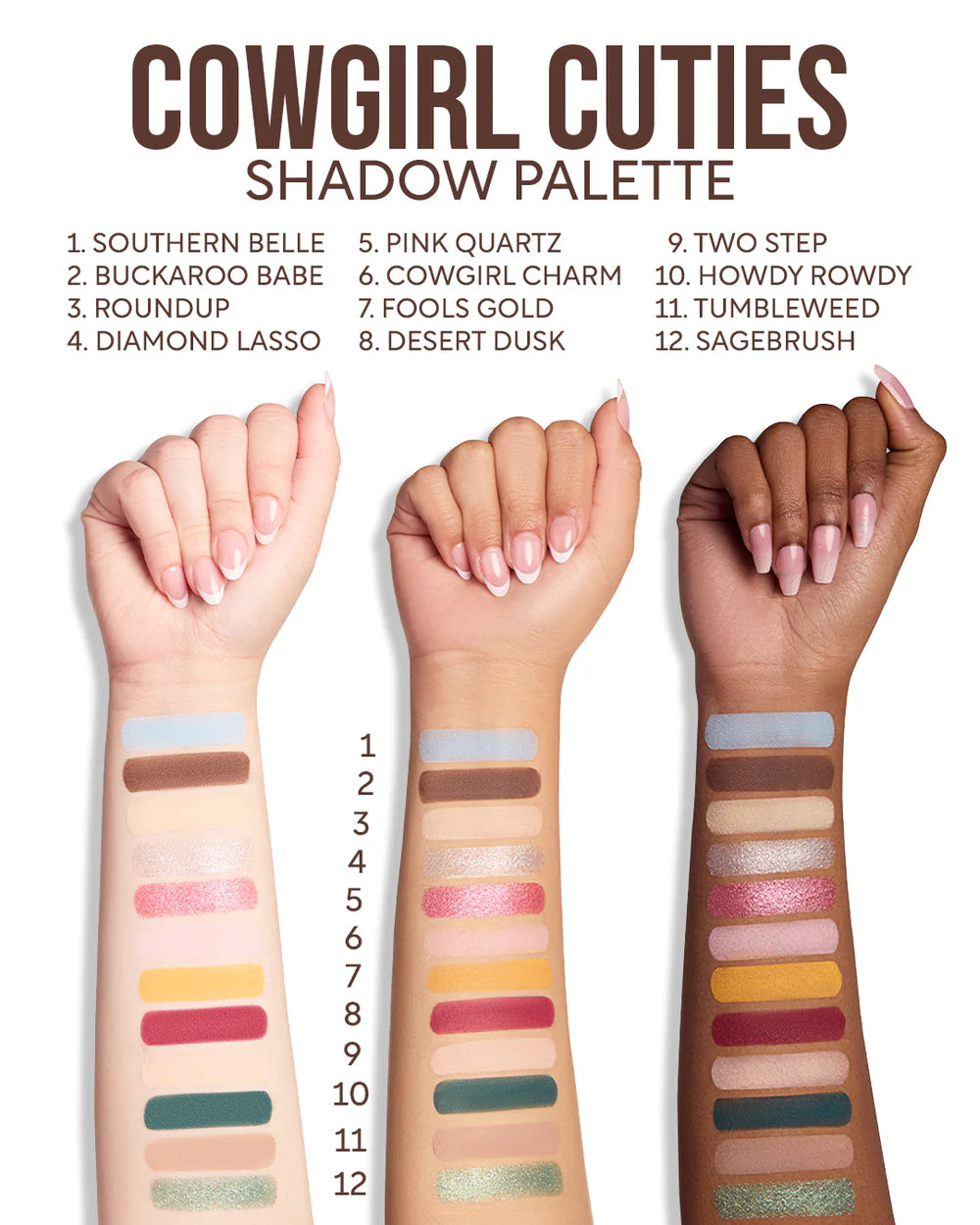 THE POWERPUFF GIRLS
“COWGIRL CUTIES” PALETA DE SOMBRAS