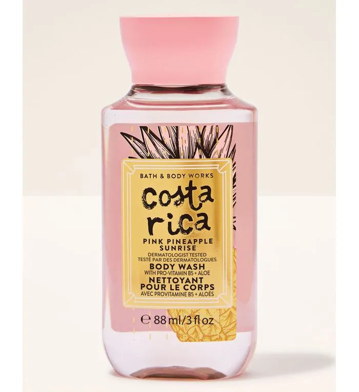COSTA RICA PINK PINEAPPLE SUNRISE MINI GEL DE BAÑO 88 ML