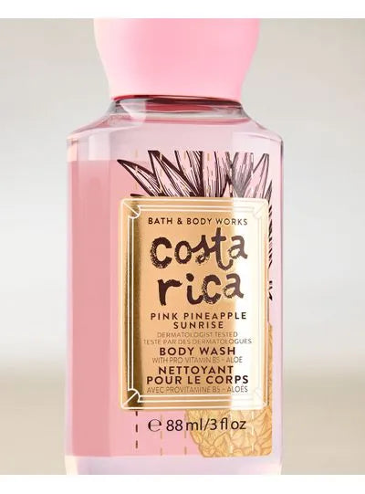 COSTA RICA PINK PINEAPPLE SUNRISE MINI GEL DE BAÑO 88 ML