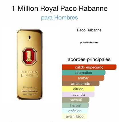 PACO RABANNE ONE MILLION ROYAL PARFUM HOMME 100ML
