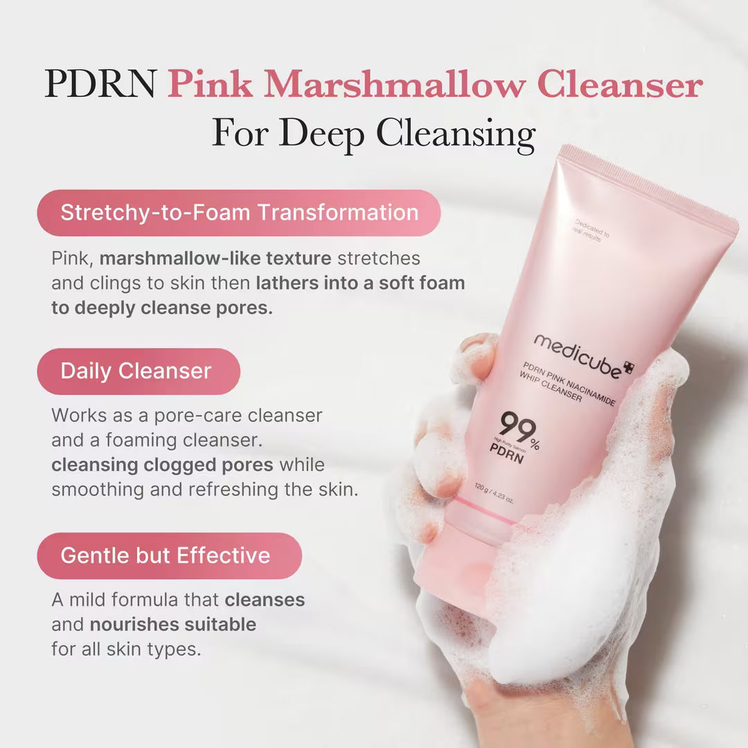 PDRN PINK NIACINAMIDE WHIP CLEANSER 120G