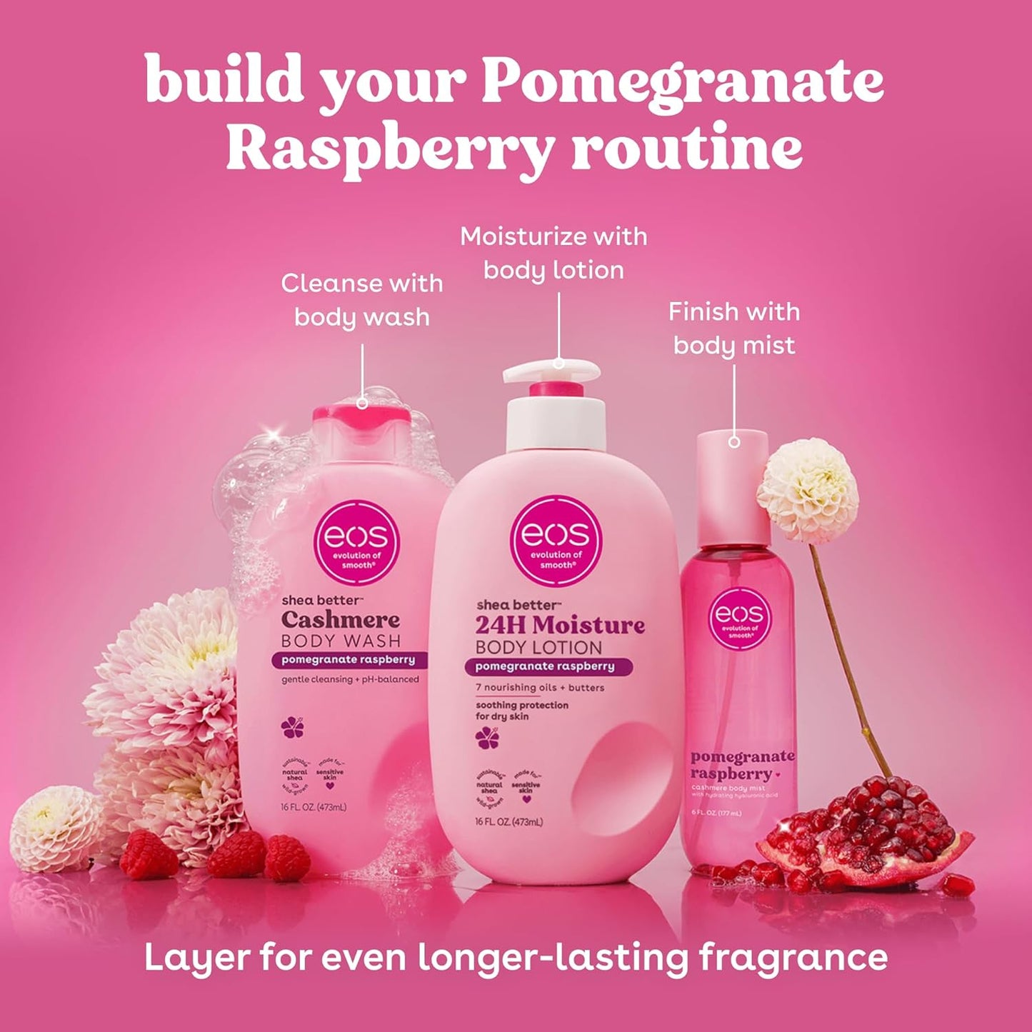 SHEA BETTER GEL DE DUCHA POMEGRANATE RASPBERRY 473 ML