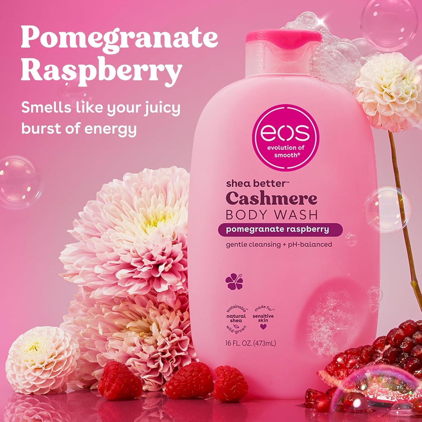 SHEA BETTER GEL DE DUCHA POMEGRANATE RASPBERRY 473 ML
