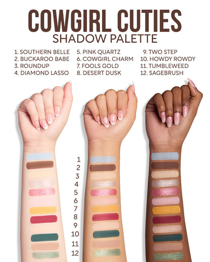 THE POWERPUFF GIRLS
“COWGIRL CUTIES” PALETA DE SOMBRAS