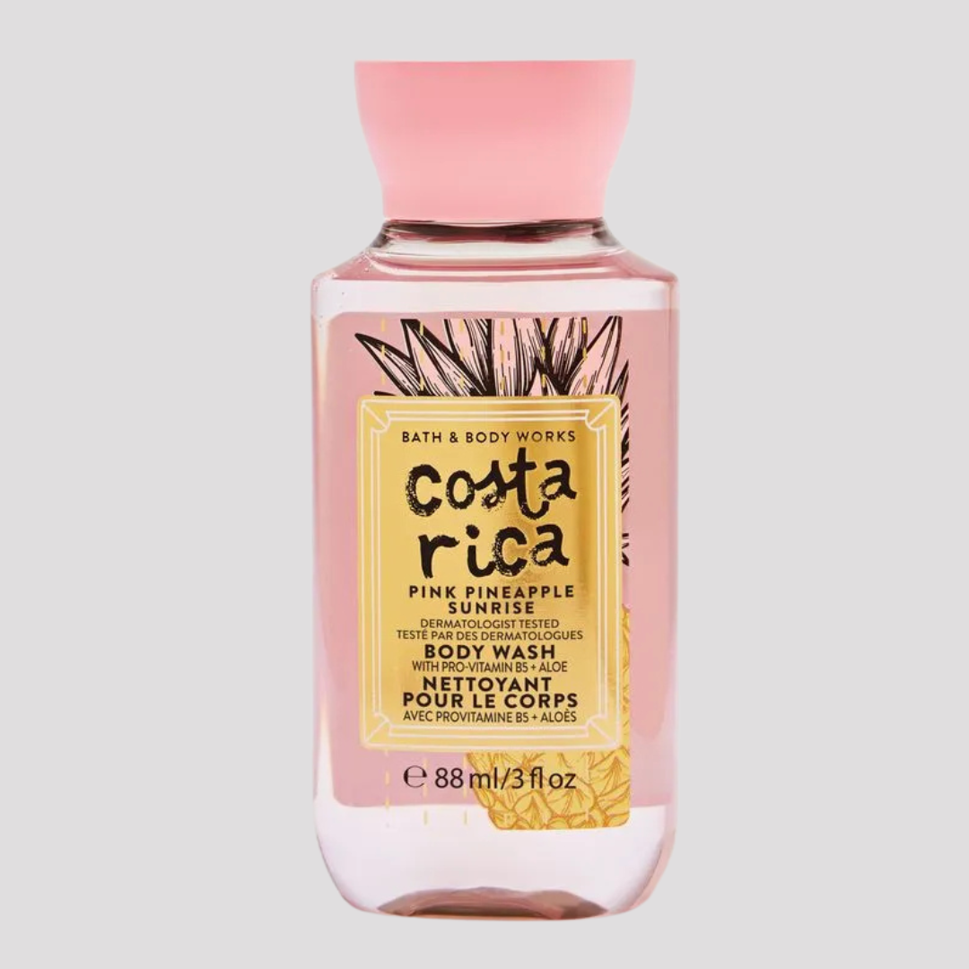 COSTA RICA PINK PINEAPPLE SUNRISE MINI GEL DE BAÑO 88 ML