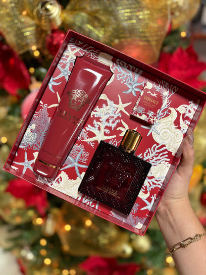 VERSACE EROS FLAME EST EDP KIT 3 PIEZAS